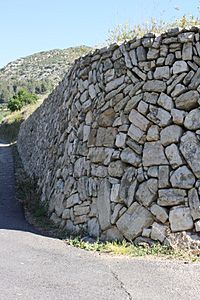 Dry stone wall 1, Pinet, Valencia