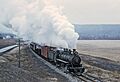 East Broad Top 2-8-2 12 Railfan Special east of Rockhill Furnace, PA on February 22, 1969 02 (24465379452).jpg