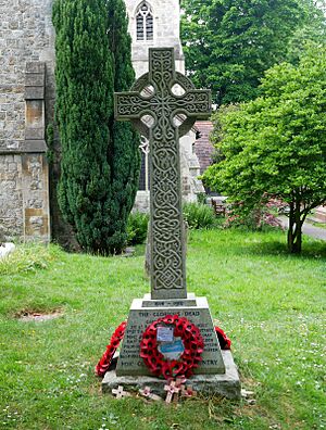 Eastern Face of the War Memorial outside St James' Church, North Cray