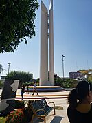 El obelisco de Pucallpa en fiesta patrias