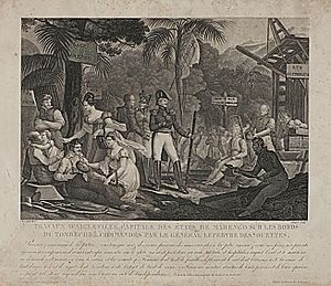 Engraving of Aigleville colony 1819