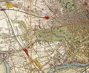 Environs of London Davies map 1841