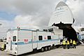 FAA mobile control tower & equipment loaded onto Antonov An-124 at HST 2010-01-21 1