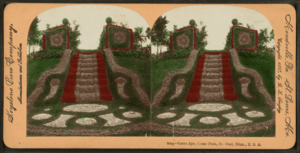 Gates ajar, Como park, St. Paul, Minn., U.S.A, by Keystone View Company