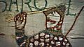 Harold arrow, Bayeux tapestry detail