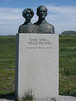 Helge Ingstad and Anne Stine Monument