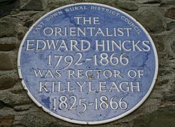 Hincks plaque, Killyleagh