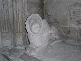 Houghton Regis - All Saints - Carved Lion (geograph 4061996)
