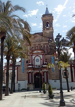 The church of Santa María la Blanca in Plaza de Andalucía