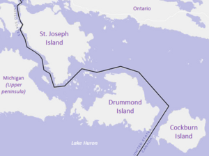 Islands of north-east Lake Huron