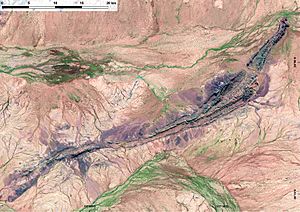 Jack Hills, Western Australia (Landsat 5 TM, 2009-07-14, detail)