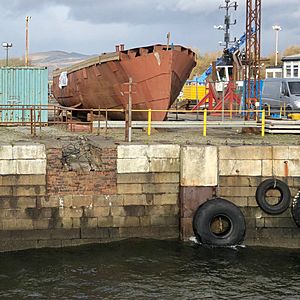 James Watt Dock, The Second Snark awaiting restoration