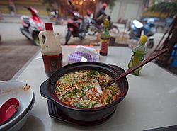 Juanfen noodles in Guangnan County, Wenshan, Yunnan, China