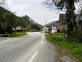 The southern entrance to the village of Linthal
