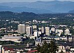 Lloyd District skyline viewed from the Pittock Mansion