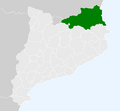 Localització de la Catalunya Nord respecte Catalunya