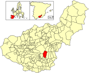 Location of Trevélez