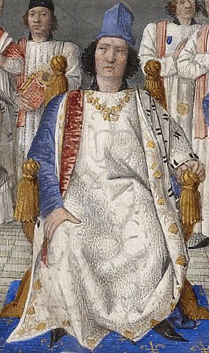 Louis XI préside le chapitre de Saint-Michel, 1470 (thumb)