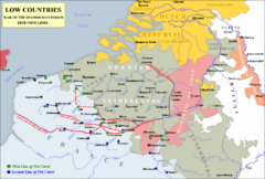 Low Countries 1700 and entrenched lines
