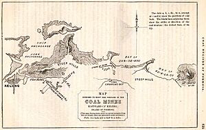 Map of Formosa Coal Resources 美國人所繪福爾摩沙-臺灣基隆以東煤礦分布