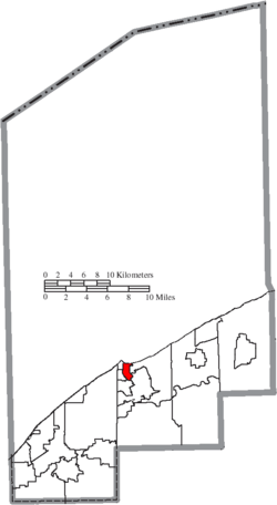 Location of Fairport Harbor in Lake County