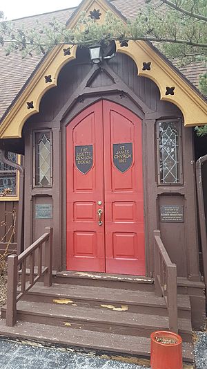 Memorial door, St. James Episcopal Church (Grosse Ile, Michigan)