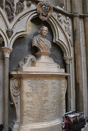 Memorial to Richard Kane, Westminster Abbey 03