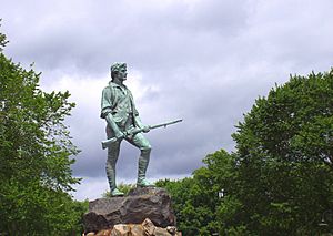 The Lexington Minuteman statue in Lexington