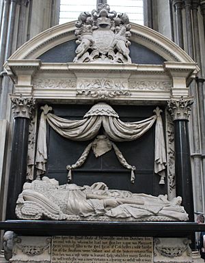 Monument to William & Margaret Cavendish, Westminster Abbey