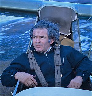 Norman Mailer, writer, gliding, cropped