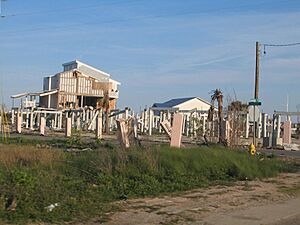 Pascagoula destroyed condos from Katrina