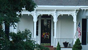 Payne-Desha House; Georgetown, Kentucky; details of Italianate style porch addition