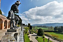 Powis Castle- Lead statues by the workshop of John van Nost (d. 1729) 3 (geograph 6154322)