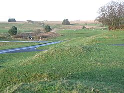 Ramparts of the Roman fort at Bewcastle - geograph.org.uk - 1834694.jpg