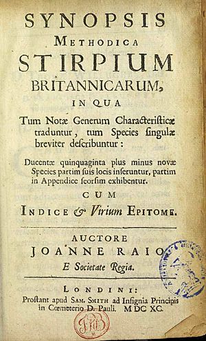 Ray, John – Synopsis methodica stirpium britannicarum, 1690 – BEIC 8764527