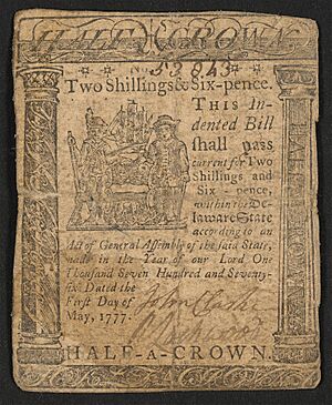 Recto Delaware 2 shillings 6 pence 1777 urn-3 HBS.Baker.AC 1085935