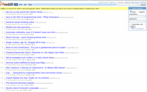 Reddit screenshot 2005