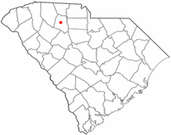 Location of Union, South Carolina