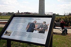 Sign at the German-American Friendship Garden