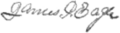 Signature of James Philip Eagle (1837–1904)