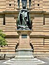 Statue of Queen Victoria, Queens Gardens, Land Administration Building, Brisbane, 2021, 02.jpg