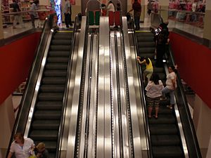 Tanforan Target escalator 1