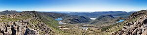 Tarn Shelf from Rodway Range, Mt Field National Park