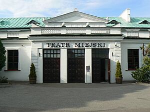 Teatr miejski (Sieradz) - wejście