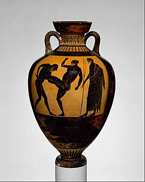 Terracotta Panathenaic prize amphora MET DT5498.jpg