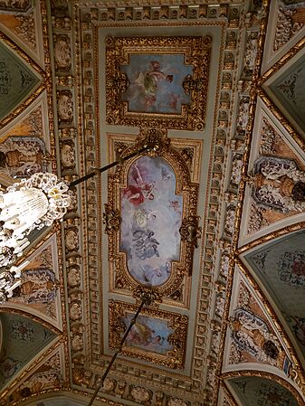 The Breakers. Newport, RI. Dining room. Ceiling. 20210723 (10)