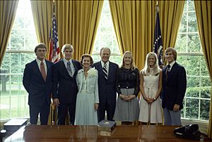 The Ford Family in the Oval Office