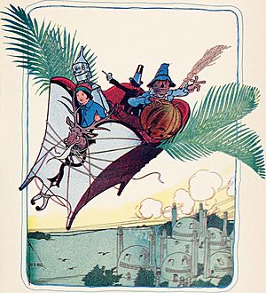 The marvelous land of Oz; being an account of the further adventures of the Scarecrow and Tin Woodman a sequel to the Wizard of Oz (1904) (14566654499)