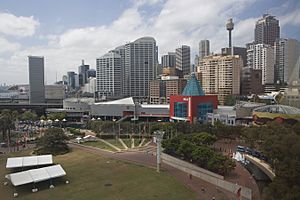 Tumbalong Park and Sydney CBD on background - panoramio
