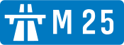 M25 motorway shield